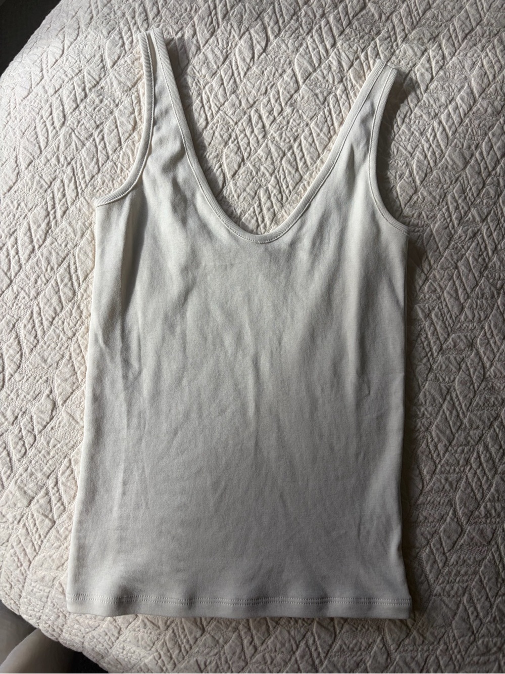 Misha And Puff Ecru Pima Cotton Tank Top